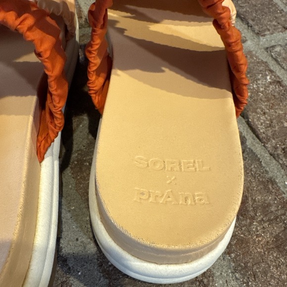 SOREL Roaming Two Strap Slide Sandal Limited Edition x prAna Orange sz 10.5M #22 - Picture 16 of 16